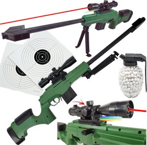 Gonher Karabin Snajperka Na Kulki 6mm. Sako TRG-42+Laser+Granat 1