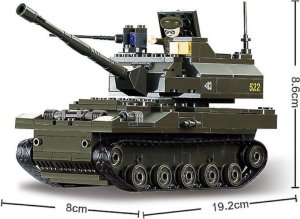 tomdorix Klocki Czołg Armata Haubica Krab + Motor + Wojsko 6