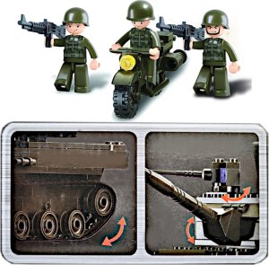 tomdorix Klocki Czołg Armata Haubica Krab + Motor + Wojsko 8