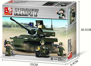 tomdorix Klocki Czołg Armata Haubica Krab + Motor + Wojsko 9