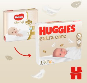 Huggies Pieluszki HUGGIES Extra Care Newborn rozmiar 1 (2-5kg) 84 szt 4