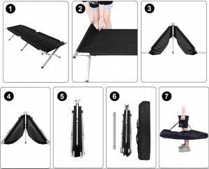 Namiot turystyczny Promis PROMIS ŁÓŻKO POLOWE,TURYSTYCZE,CAMPINGOWE,SKLADANE TP190G 7