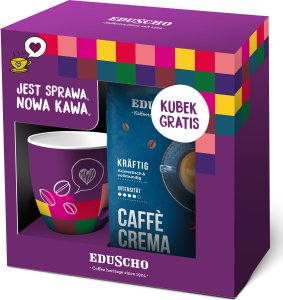 Kawa ziarnista Eduscho Kawa ziarnista EDUSCHO Crema Strong 1kg + kubek 1