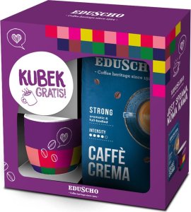 Kawa ziarnista Eduscho Kawa ziarnista EDUSCHO Crema Strong 1kg + kubek 2
