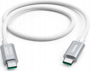 Kabel USB Hama USB-C - USB-C 1.5 m Biały (201724) 1