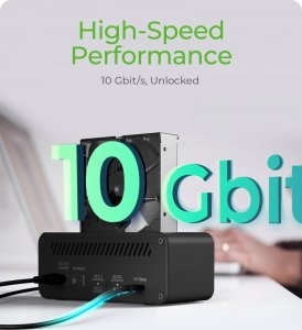 Icy Box Stacja dokujšca IB-2924MSCL-C31 Docking & CloneStation 1x 2,5'/3,5' do 1x M.2 NVMe & M.2 NVMe do M.2 NVMe 4