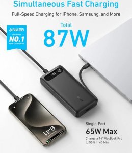 Anker PowerBank 20000 mAh 65W 1xA 1xC + kabel 3