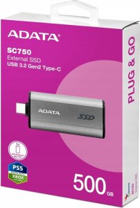 Dysk zewnętrzny SSD ADATA SC750 500GB Czarny (SC750-500G-CCBK) 8