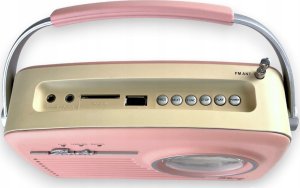 Radio Eltra Radio LUIZA RETRO SP-11 MP3 USB SD Różowe 2