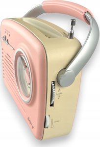 Radio Eltra Radio LUIZA RETRO SP-11 MP3 USB SD Różowe 3