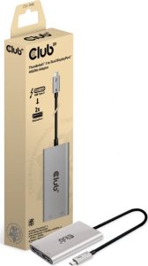 System przekazu sygnału AV Club 3D Club3D Video hub Thunderbolt 3 na 2x DP, Dual 4K60Hz nebo Single 8K60Hz/4K120Hz 3