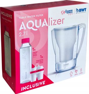 Dzbanek filtrujący BWT AQUAlizer Home manual 125626883 w tym szklana butelka 6