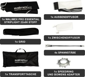 Walimex walimex pro Softbox Essential Striplight 22x90 3