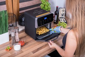 Frytkownica beztłuszczowa Linbox Frytkownica beztłuszczowa/piekarnik 5504 Linbox czarna 9