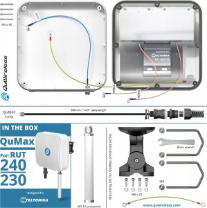 Antena QuWireless QuWireless QuMax antena Antena kierunkowa 7 dBi 8