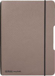 Herlitz Herlitz Notizheft flex A6 40 Bl. Lederoptik FSC Mix taupe 1