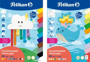 Pelikan Papier kolorowy blok TZPB 20 arkuszy 23x33cm Rainbow 3