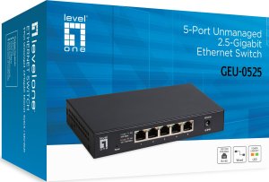 Switch LevelOne LevelOne Switch  5x GE GEU-0525       2.5GbE 100/1000Mbps sw 6