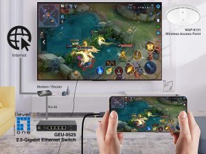 Switch LevelOne LevelOne Switch  5x GE GEU-0525       2.5GbE 100/1000Mbps sw 8