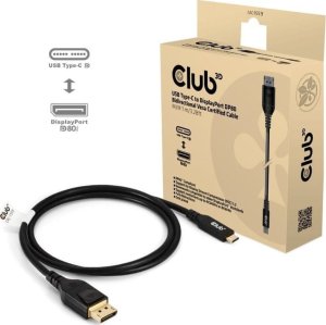 Kabel Club 3D Club3D Kabel   USB Typ C  <-> DP 2.1        1m 10K60Hz St/St retail 2