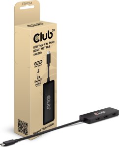 Club 3D Club3D MST-Hub USB 3.2 Typ C > 3x HDMI     4K60Hz      St/Bu retail 1