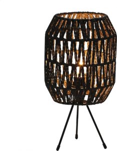 Platinet PLATINET TABLE RATTAN LAMP LAMPA RATTANOWA DARK BROWN CAPRI [45752] 2