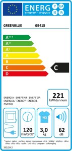 Suszarka do ubrań GreenBlue Suszarka elektryczna bębnowa do ubrań GreenBlue, 3kg wsad,  GB415 9