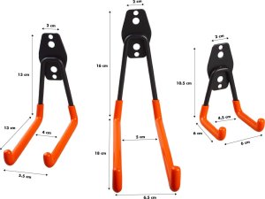 Maclean Uchwyt ścienny do garażu  Maclean, na opony, narzędzia ogrodnicze, drabinę, węże. stalowy, max. obciążenie 70kg, MC-442 8