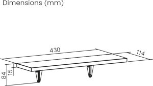 Maclean Półki ścienne 6 szt, 8kg max (MC-331) 7