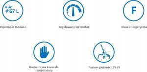 Lodówka Eta Lodówka Hyundai - RSD064WW8E 4