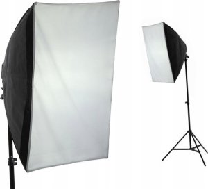 Zestaw studyjny Xrec Zestaw 5w1 Lampa Led 200w (1600w) 3000-6500k + Pilot Softbox 50x70cm Statyw 230cm / Led803 4