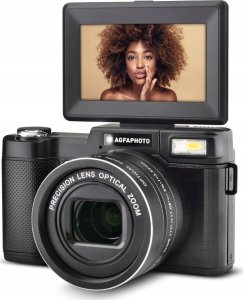 Aparat cyfrowy AgfaPhoto Zestaw Vlog Aparat Cyfrowy 5-x Zoom Optyczny, 24mp Kamera 4k Agfaphoto Vlg-4k + Pilot Mikrofon /  Realishot Vlg-4k Optical 6