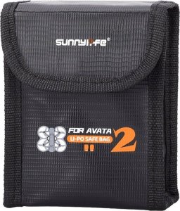 Pokrowiec SunnyLife Futerał Etui Pokrowiec Na 2x Akumulator Do Drona Dji Avata 2 Ognioodporny / At2-dc782-2 3
