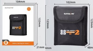 Pokrowiec SunnyLife Futerał Etui Pokrowiec Na 2x Akumulator Do Drona Dji Avata 2 Ognioodporny / At2-dc782-2 6