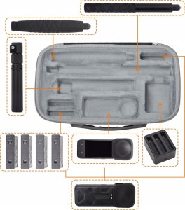 Pokrowiec SunnyLife Pokrowiec Futerał Etui Case Walizka Osłona Do Kamer Insta360 X4 + Akcesoria / X4-b816-d 5