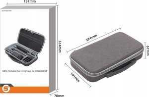 Pokrowiec SunnyLife Pokrowiec Futerał Etui Case Walizka Osłona Do Kamer Insta360 X4 + Akcesoria / X4-b816-d 8