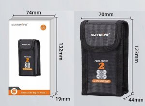 Pokrowiec SunnyLife Futerał Etui Pokrowiec Case Na 1x Akumulator Do Dji Avata 2 Ognioodporny / At2-dc781-1 6