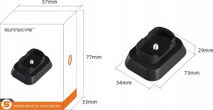 SunnyLife Podstawka Stojak Statyw Stand Uchwyt Do Kamery Insta360 X4 Insta /  360 X 4 / X4-dz808-d 6