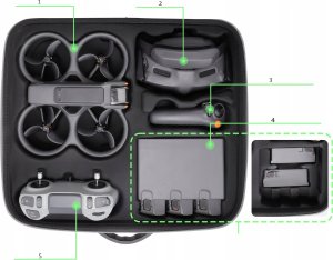 Pokrowiec SunnyLife Walizka Etui Futerał Do Dji Avata 2 Dji + Goggles 3 + Rc Motion 3 + Fpv 3 / At2-b779-d 9