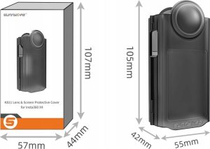 SunnyLife Obudowa Etui Futerał Case Osłona Sztywna Do Kamer Insta360 X4 / Insta 360 X 4 / X4-k811-tr 6