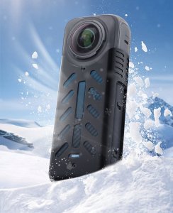 SunnyLife Dekielek Na Obiektyw + Obudowa Silikonowa Osłona Ochrona Do Insta360 X4 / X 4 / X4-bht818-tr Biały 7