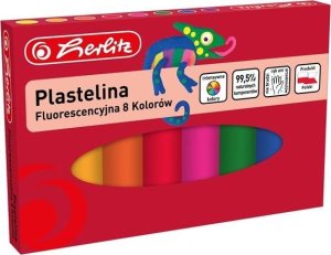 Herlitz PLASTELINA 8KOL FLUO HER WB 1