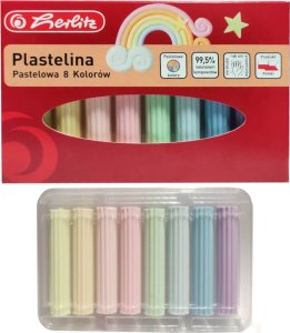 Herlitz PLASTELINA 8KOL PASTEL HER WB 1