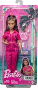 Lalka Barbie Mattel BRB LALKA ROZOWY KOMBINEZON AKCESORIA HPL76 WB6 1