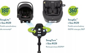 Fotelik samochodowy Graco GRACO FOTELIK SNUGGO R129 MIDNIGHT 12