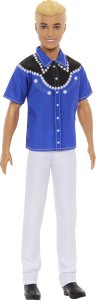 Lalka Barbie Mattel Ken w koszuli kowbojskiej (HRH25) 2