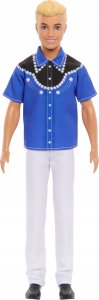 Lalka Barbie Mattel Ken w koszuli kowbojskiej (HRH25) 3
