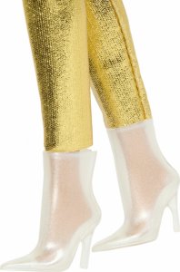 Lalka Barbie Mattel BRB FASHION złoty KOMBINEZON HRH19 WB6 7