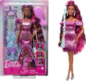 Lalka Barbie Mattel BRB ZABAWA WLOSAMI FIOLETOWA SUKIENKA JDC86 WB6 2