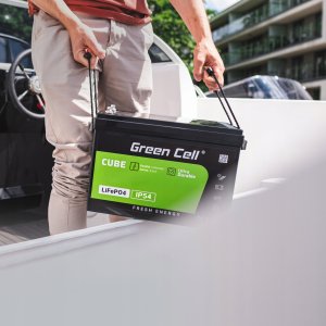 Green Cell Green Cell CUBE Akumulator LiFePO4 50Ah 12.8V 640Wh Litowo-Żelazowo-Fosforanowy do Kampera, Wózka golfowego,Elektrowni wiatrowej 12